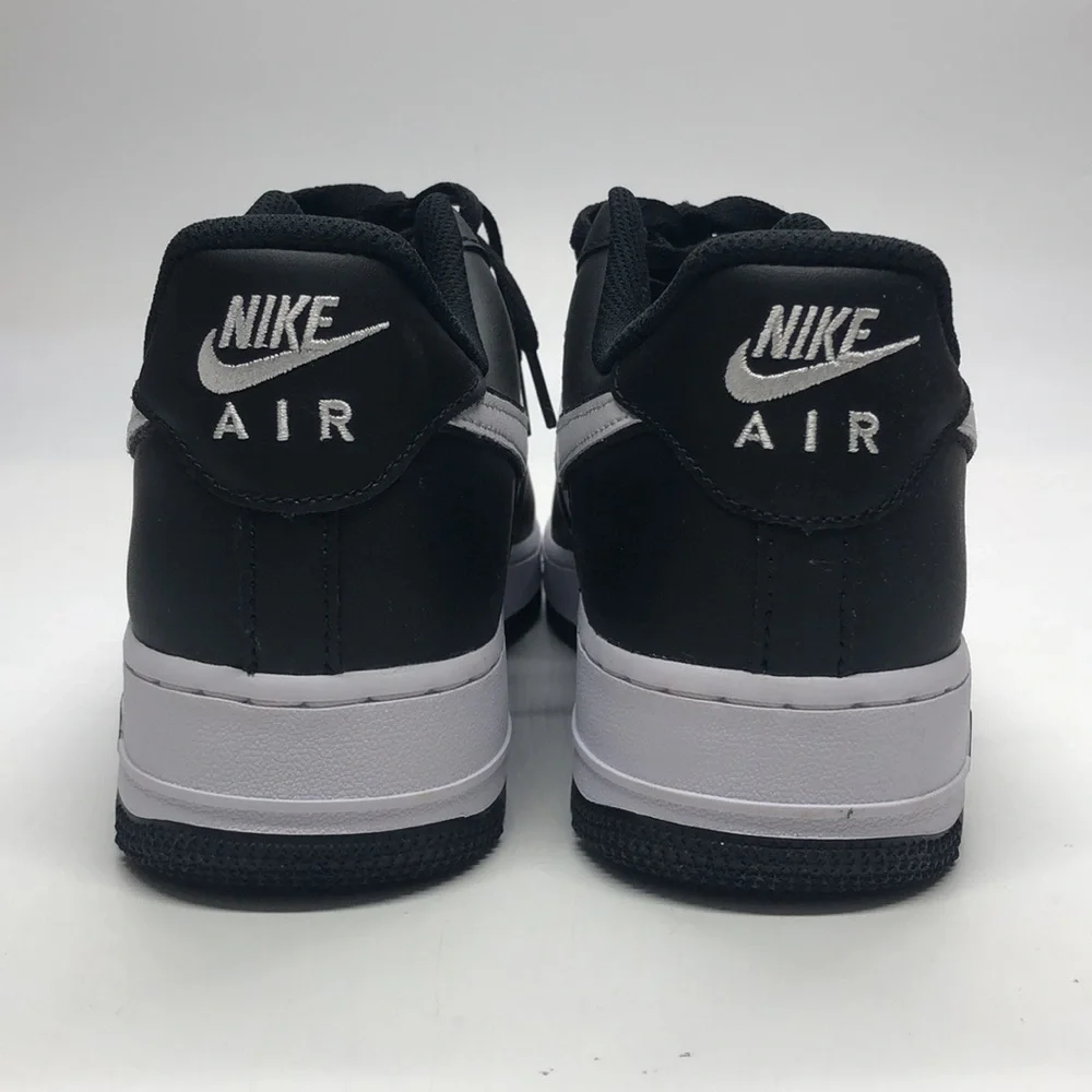 Men’s Nike Air Force 1 Low '07 White Swoosh Panda DV0788-001 NWOB - Picture 4 of 5